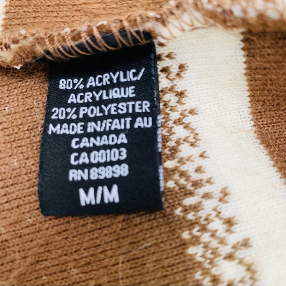 Outdoor Edition by Parkhurst Faux Fur Vest Women Medium Multi Brown Tan Striped - Picture 4 of 11